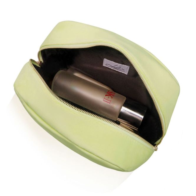 Hovedbilde 🩷 Julegavetips! 149,- Stor toalettmappe - Sitron gul velour